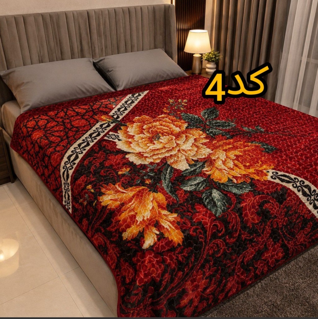 پتو دونفره ضخیم لیلیان طرح کد 4